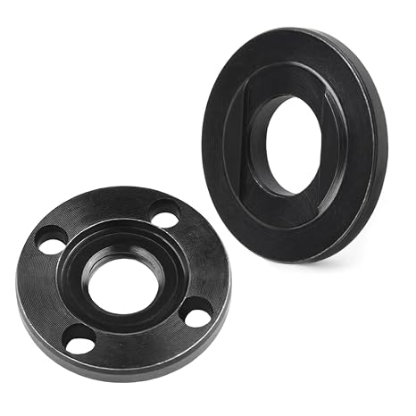 M14 Thread Flange Nut Set for Angle Grinders - 2PCS Replacement Clamping Nuts, Fast-Locking Flange Tools Compatible with 14mm Spindle Thread
