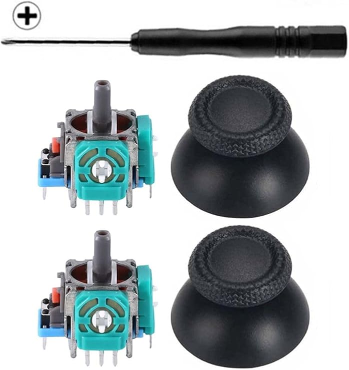 Ps5 Analog Motor Ve Topuz 2+2 Set Ps5 Tornavida Playstation 5 Kol Tamir Seti Yedek Parça