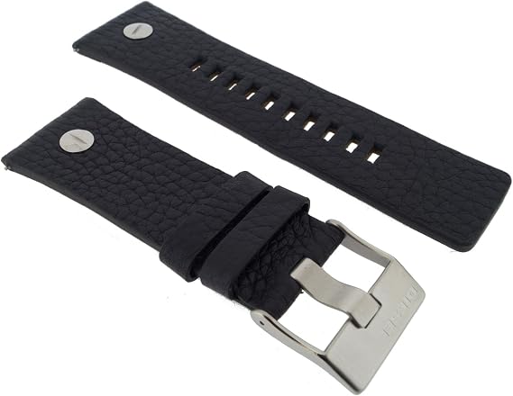 Diesel Watch Strap, Replacement Band LB-DZ7313, Leather, 28 mm Black