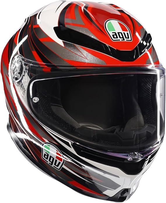 AGV K6 S Reeval Motorcycle helmet gloss red gray