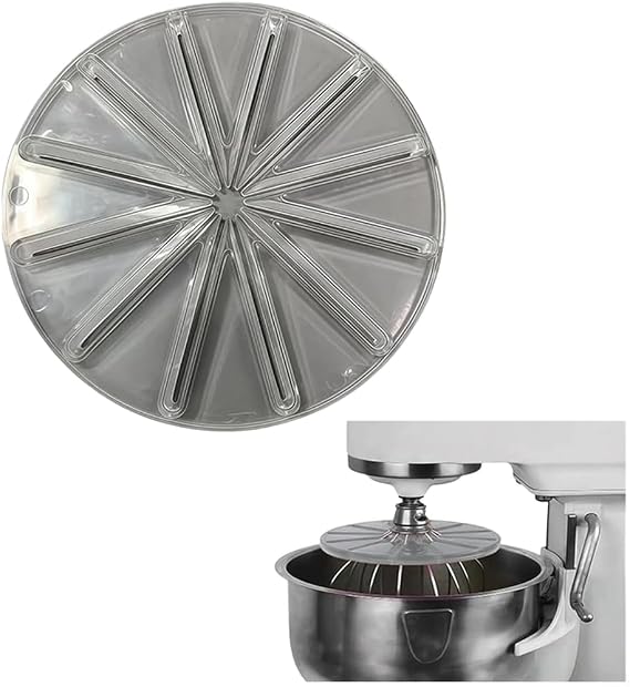 Silicone Mixer Scraper And For Splash Guard For 4.5qt And 5qt Stand Mixers With Self Scraping Design To Protect Bowls And Reduce Mess During Baking Tasks In White Color(A)