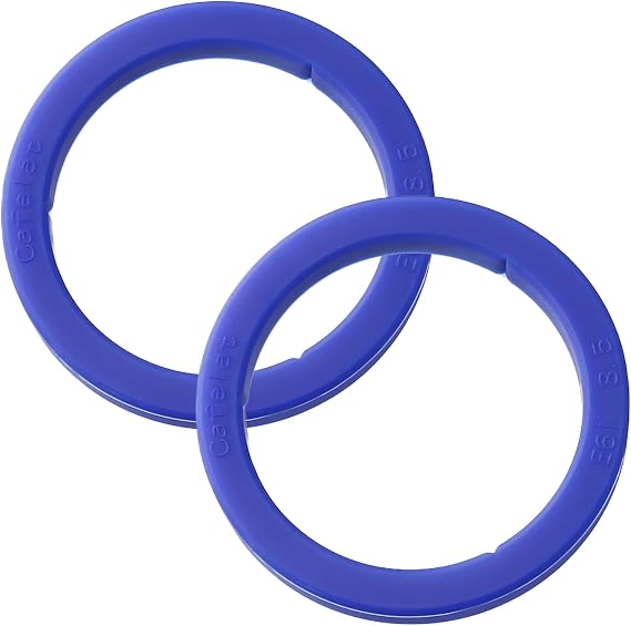 Pack of 2 Improved E61 Portafilters Food Grade Silicone Gaskets for Espresso Machine Replacement Seal for E61 Brewing Unit BPA-Free Durable Leakproof Blue