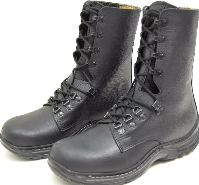 New Swiss Army Black Leather Para Combat Boots (UK
