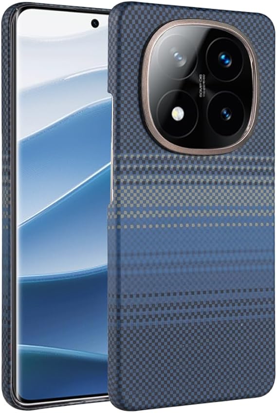UnDePlus Xiaomi Redmi Note 15 4G / 5G / Poco M8 ile uyumlu Kılıf Kevlar Desenli Karbon M-Safe Magnetik Şarj VEGA-Msafe