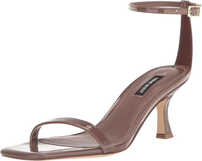 Nine West レディース 熟したヒールサンダル, ミディアムブラウン, 9