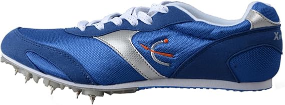 Field Shoes Spikes Running Athletic,Girls Track and Field Shoes,Men's Track and Field Shoe,Breathable and Lightweight,Suitable for Jumping,Middle and Long Distance Competitions Blue