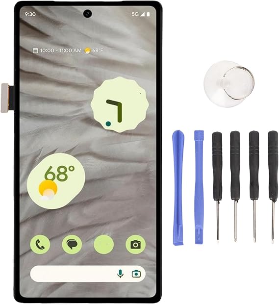 for Pixel​ 7a 5G LCD Screen Replacement 6.1 Inch, 3D Touch Display Digitizer Assembly with Repair Tools, 1080X2400 Pixels, GWKK3 GHL1X G0DZQ G82U8