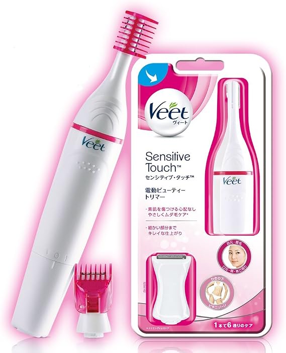 Veet Sensitive Touch Hair Removal Electric Trimmer for Eyebrow, Body Care, Delicate Zone, Bikini Line