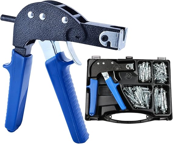 Wall Anchor Setting Tool with M4/M5/M6 Metal Cavity Dowels, Metal Cavity Expansion Dowels Pliers for Metal Cavity Wall Plugs Cavity Anchor Plasterboard