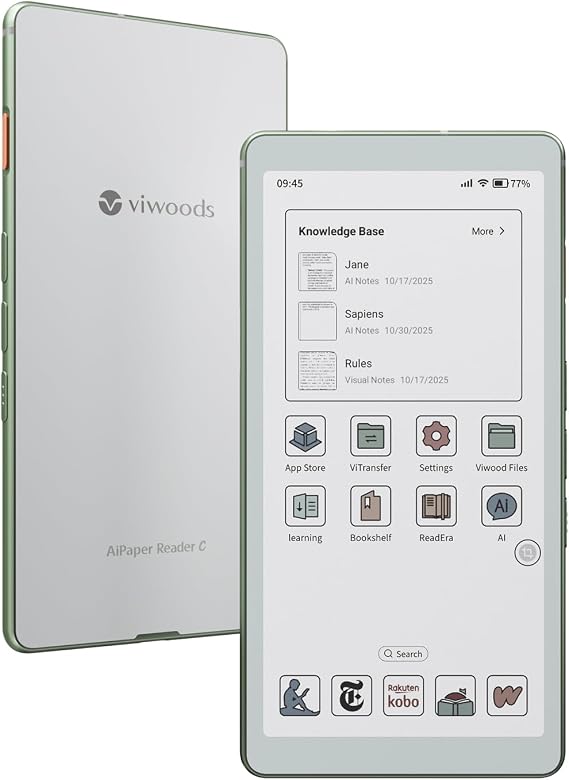 VIWOODS AiPaper Reader C-6.13" Pocket Color eReader, 4G E Ink Reader