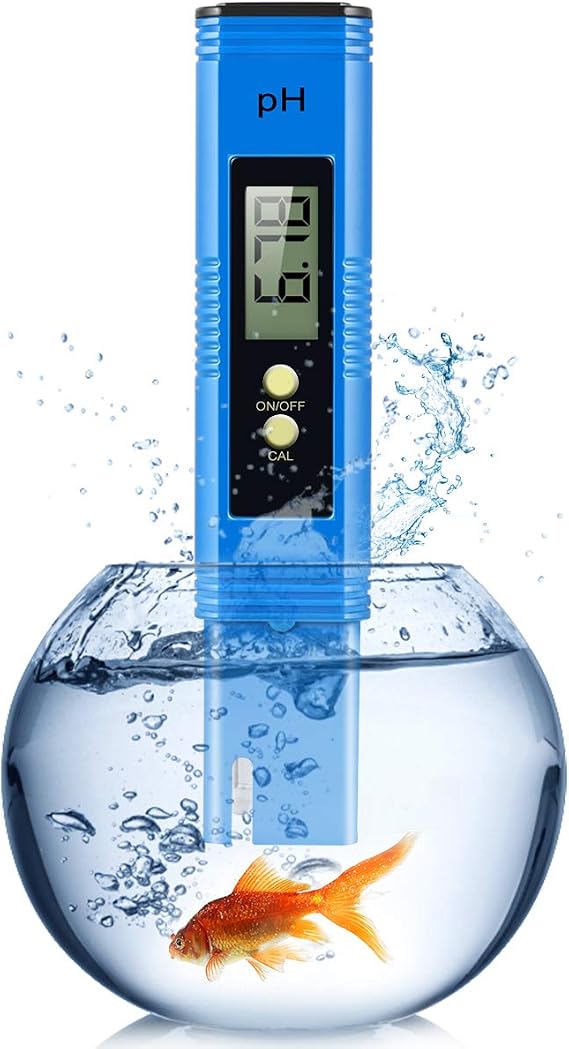 Digital pH Meter, Digital Water Quality Tester, pH Meter with Backlight 0.00-14.00 High-Density Test Range, Auto Calibration and Clear Display, pH Meters for Household Drinking Water, Pools, Aquariums