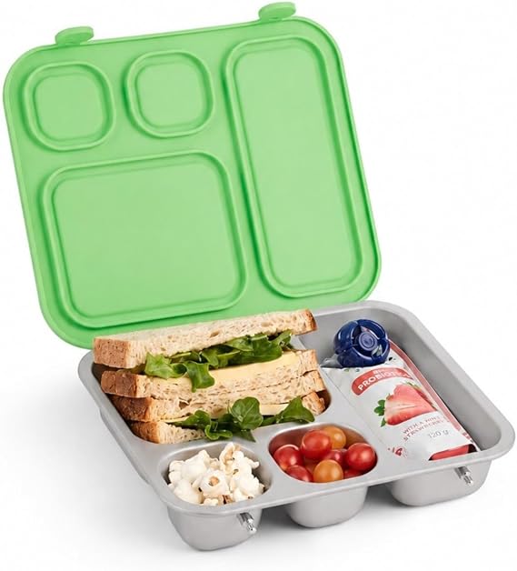 Elk and Friends Kids/Toddler Stainless Steel Bento Lunch Box + Silicone Lid
