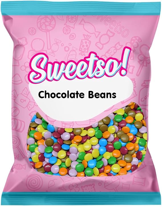 Sweetso 1KG Chocolate Beans Pick n Mix Sweets Sharing Bag