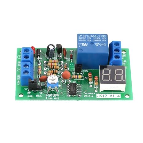 Delay Timer Control Switch Relay Module DC 12 V Digital LED Display