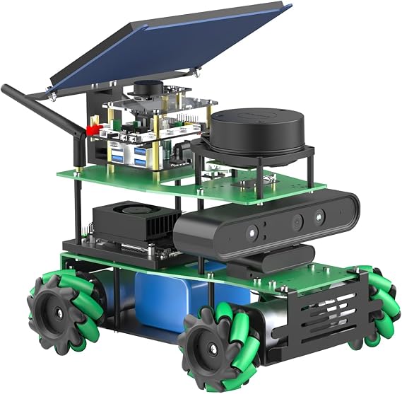 Yahboom ROS2 Robot Python Programmazione Docker Ingegneria Profondità del progetto Immagine 3D AI Kit Robotici Adulti per Raspberry Pi5/Jetson Nano/Orin Nano(Nano Superior Ver-Without Nano)