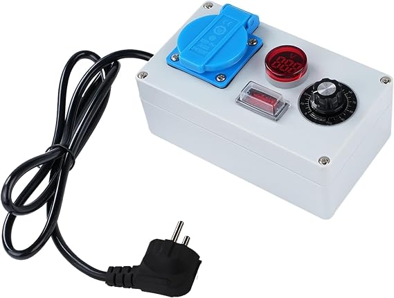 DEWIN Speed Controller 230 V Waterproof Voltage Regulator Dimmer Switch Speed Controller Temperature Control 230 V 2000 W