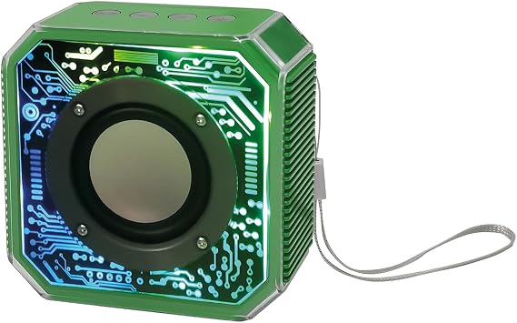 Sunix 800 Mah Kablosuz 5.2 Ledli Taşınabilir Bluetooth Hoparlör Yeşil BTS-86