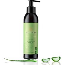 Bioterra Organik Aloe Vera Jel – Yoğun Nemlendirici, Cilt Yenileyici ve Saç Bakım Jeli, Yüz Vücut ve Saç İçin Çok Amaçlı Doğal Bakım, Tüm Cilt Tiplerine Uygun