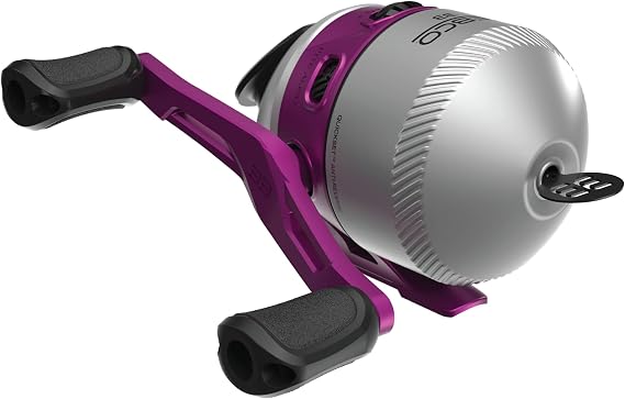 Zebco 33 Spincast Fishing Reel Quick Set with Anti-Reverse Bite Alert, Smooth Dial Adjustable Drag, Strong All-Metal Gear with Lightweight Graphite Frame
