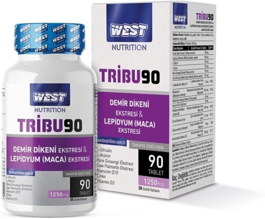 West Nutrition Tribu90 Erkeklere Özel Demir Dikeni & Lepidyum (maca) Ekstresi 90 Tablet