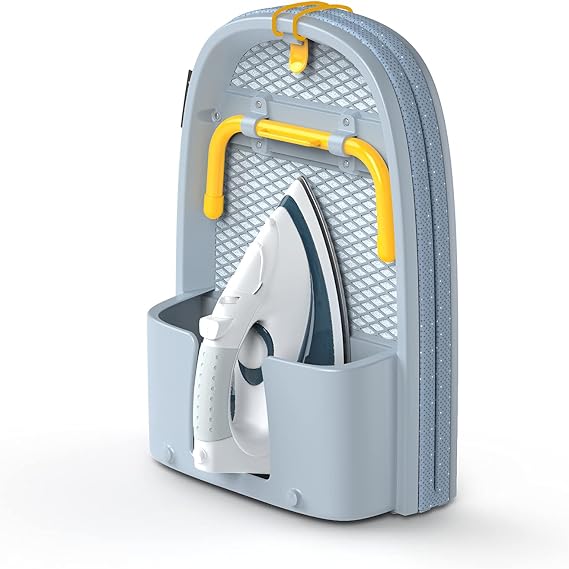 Joseph Joseph Pocket Folding Ironing Board, Compact and Space-Saving, 90 x 33 cm Grey/Yellow