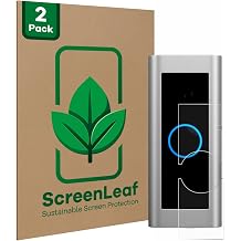 2 Pack Screen Protector compatible with Ring Video Doorbell Pro 2 [sustainable screen protection, clear, anti-scratch]