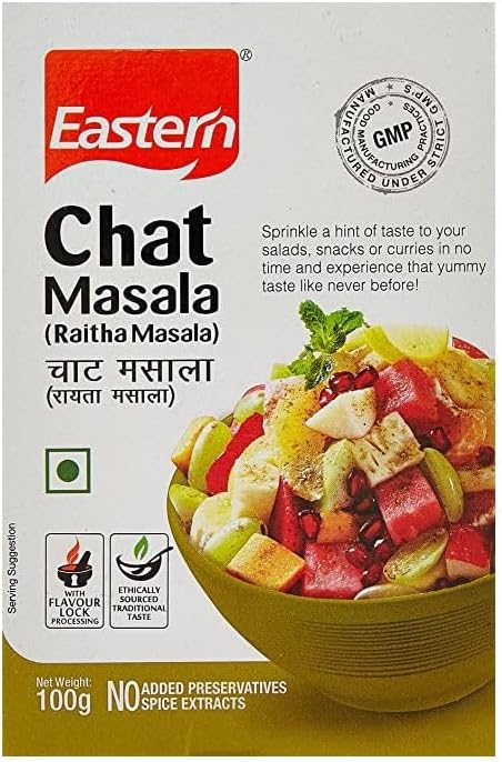 Lakshmi Stores - Eastern Chat Masala 100G | Chaat Spice Blend | Indian Seasoning Powder for Fruit Salad Snacks Street Food Sandwiches Dahi Puri Bhel Pani Puri Cooking Garnish