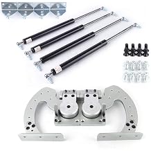 Car Vertical Door Hinge Kit, Universal Scissor Door Conversion for Racing Style, Compatible with 90° Butterfly Door Mechanism