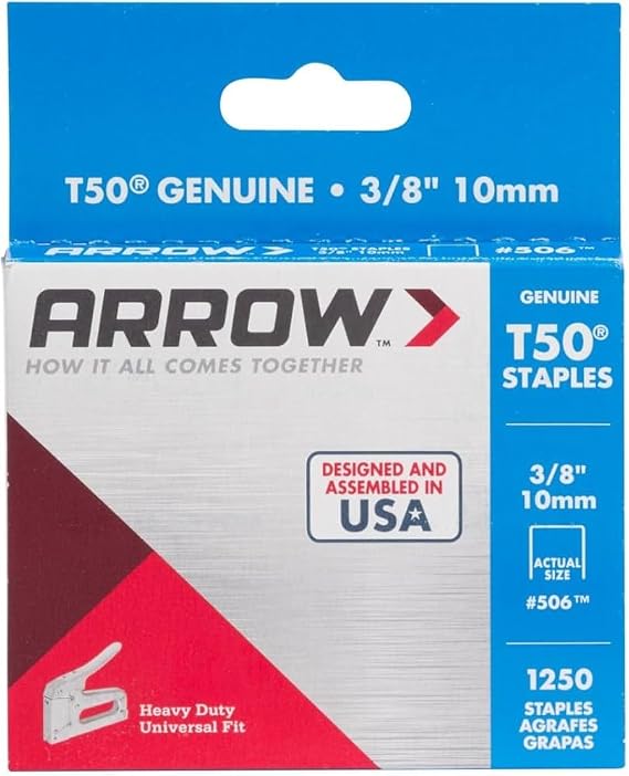 Arrow Fastener 50624SPTP 3/8" T50 Staples