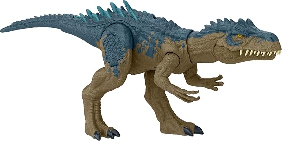 Mattel Jurassic World Battle Action! Roaring Allosaurus Dinosaur Toy Total Length: Approx. 17.3 inches 44.1 cm Ages 4 and up HRX50