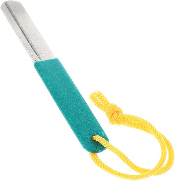 POPETPOP Portable Premium Abrasive Fishing Hook Sharpener File Fly Sea Fishing Sharpening Tool Gear