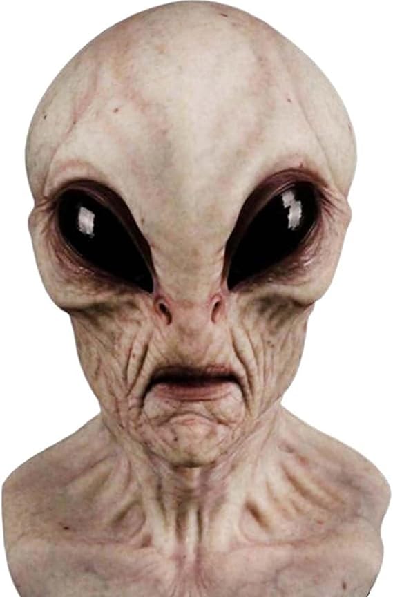 Halloween Alien Mask Adults, Scary Realistic Latex Full Head Masks