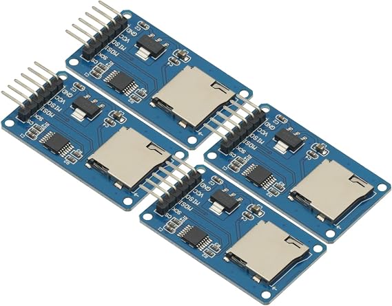 4Pcs Micro SD Storage Expansion Board Micro SD TF Card Memory Shield Module SPI for Arduino SD Card Module UNO R3 MEGA 2560 Due