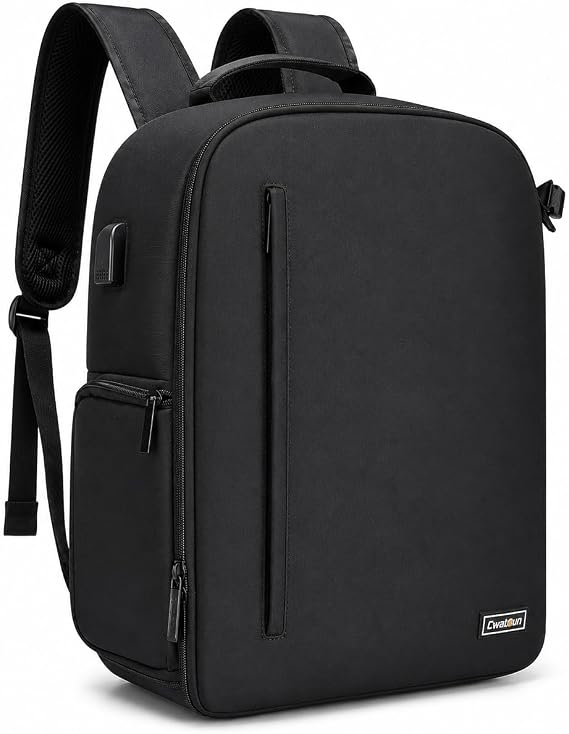 Cwatcun Large DSLR Camera Bags for Photographers with Waterproof Material