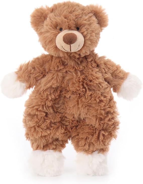 Apricot Lamb Flower Bear Comforter Plush Security Blanket Baby Lovey 10"