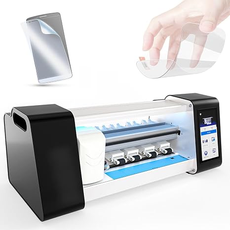 Mobile Phone Screen Protector Cutting Machine, Hydrogel Film Cutter for DIY Back Film, Offline Operation, Fast Precise Cutting for Phones, Tablets, Watches, Computers