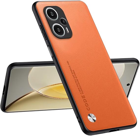 Topme Mobile Phone Case Compatible with Poco F5 (6.67 Inches) - Safe and Stylish Protection - Orange