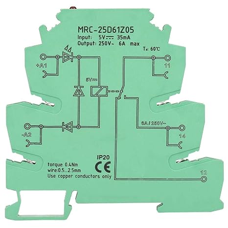 Relay Module MRC-25D61Z05 5V PLC Control Board for Electromagnetic Interface Relay Module Ultra Thin PLC Relay Module