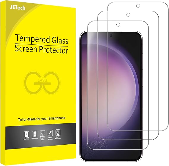 JETech Screen Protector for Samsung Galaxy S23 Plus, 3-Pack