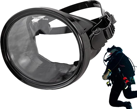 Snorkeling Gear Adults Protective Adjustable Wide Angle Clear Sight
