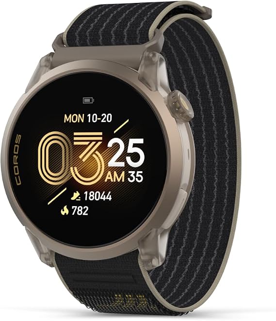 COROS PACE 4 Ultralight Sport GPS Watch, 1.2" AMOLED Touchscreen Running Watch, 19 days of daily use, Voice Features, Advanced Training Tools, Accurate GPS, Heart Rate Monitor (Jakob Nylon)