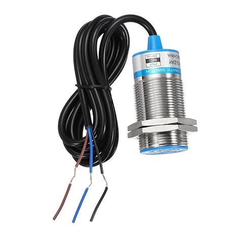 sourcing map Inductive Proximity Sensor, PNP NC M30 10mm 3 Wire