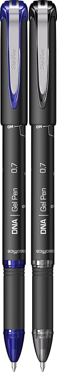 SCRIKSS OFFICE DNAl 0.7 Mm Jel Kalem Mavi & Siyah 2'Li Blister, 0.7 mm