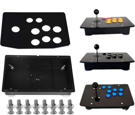 TAPDRA Acrylic Panel and Case Joystick DIY Set Kit Replacement for Arcade Game Machine Cabinet Controller DIY Kit