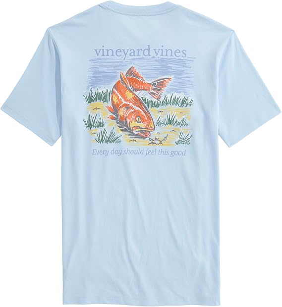 Vineyard Vines Men's Redfish Crab Short-Sleeve Pocket Tee Redfish Crab Short-Sleeve Pocket Tee (Pack of 1)