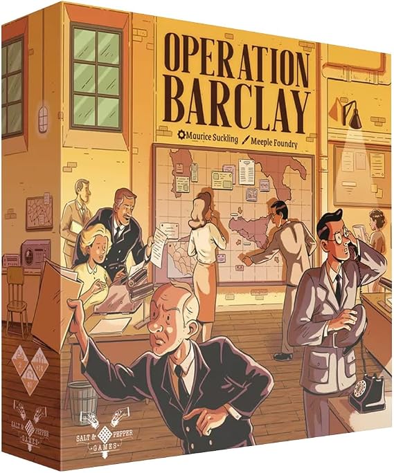 Salt & Pepper Games Operation Barclay - 2-Player WWII Intelligence Strategy Game | Bluffing, Deception & Card Play, Allied vs Defence Espionage, Medium Complexity, Ages 14+