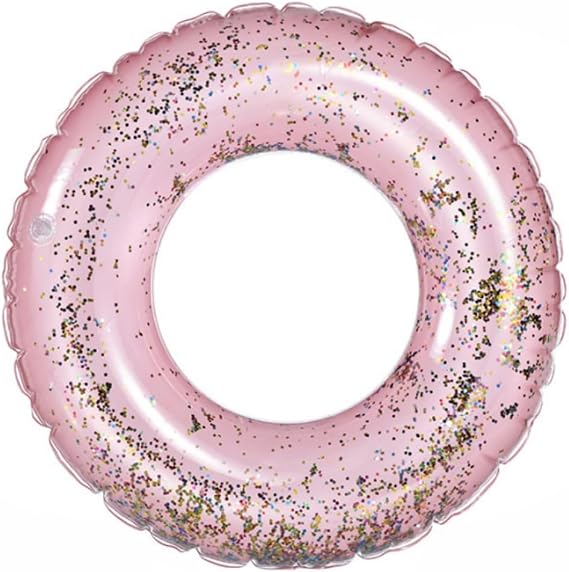 Inflatable Swimming Ring Pool Rubber Rings for Kids,Sequins Swimming Ring,Rubber Ring for Swimming,Durable Inflatable Pool Floats for 4-9 Kids and Water Sports.