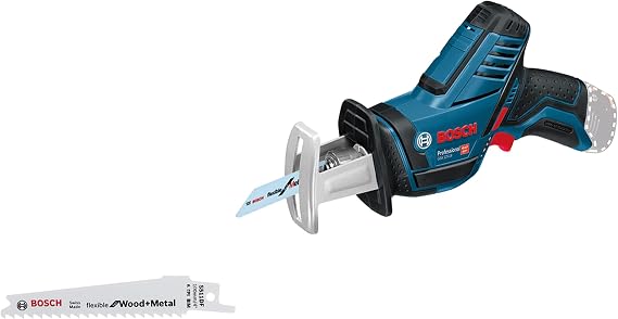 Bosch Professional GSA 12V-LI Cordless Panther Saw (12 Volt, SOLO, Cutting depth in wood: 65 mm, 3,000 stroke/min, In Carton Box)