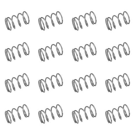 sourcing map 50Pcs Compression Springs,0.6mmWD,7mmODx10mmFL