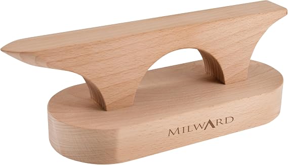 Milward Tailor's Stitch Press and Flapper Seam Smoothing Steam Absorber for Sewing Quilting Embroidery Beech